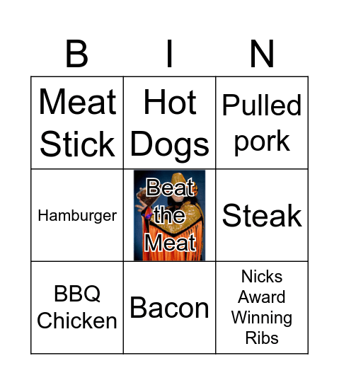 Beat the Meat Bingo Card