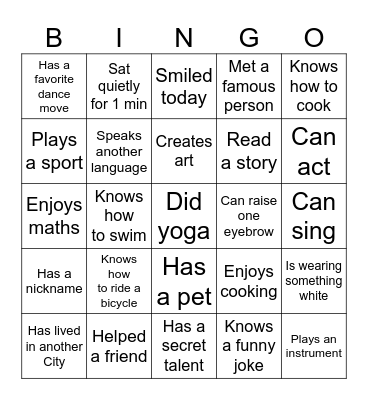 Bingo Game Bingo Card