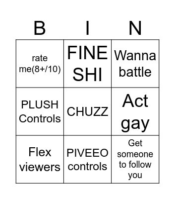 TT LIVE BINGO Card