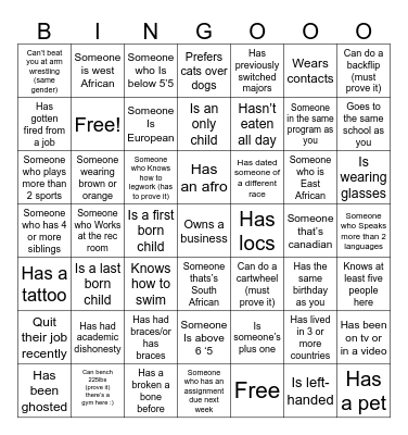 Thanksgiving Bingo Card