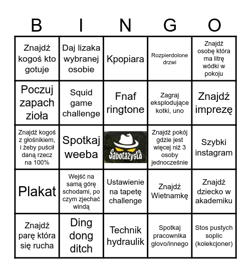 Akademik challenge Bingo Card