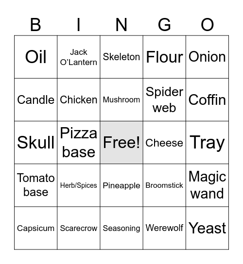 HALLOWEEN WORKSHOP BINGO Card