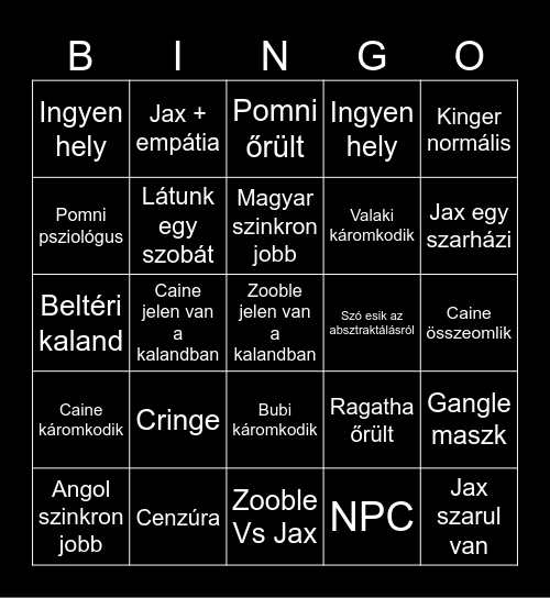 ContentBender Bingo Card