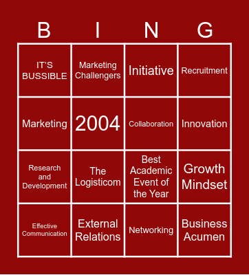 BC Bingo! Bingo Card