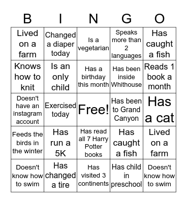Germantown Better Together Bingo Card