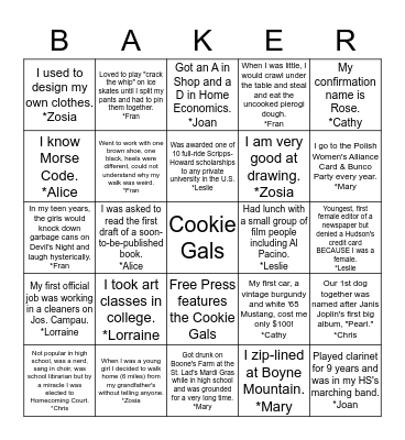 Nineteen Cookie Swaps and Counting! Bingo Card