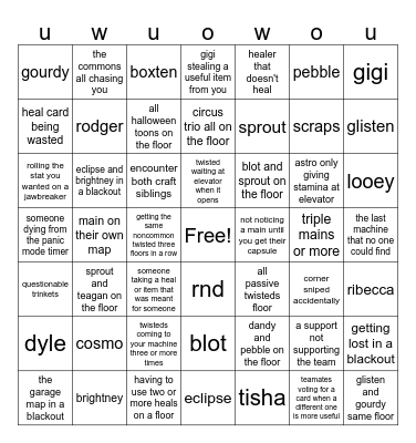 dandys bingo :3 Bingo Card