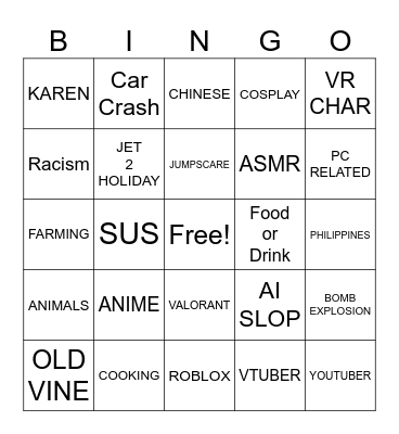 Random Bingo Card