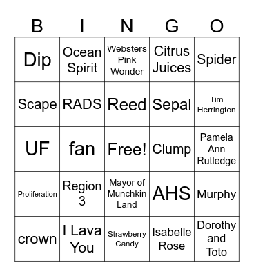RADS BINGO Card