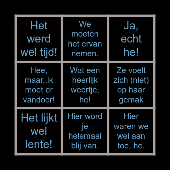 WOORD Bingo betterdutch Bingo Card