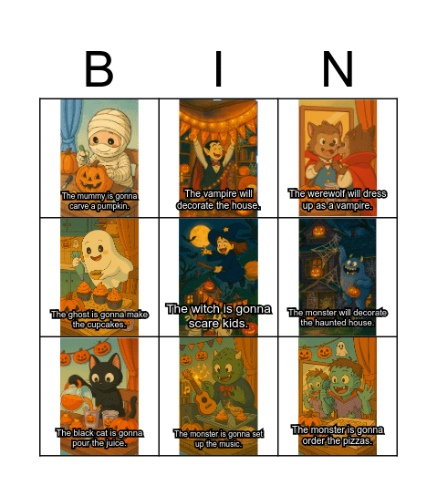 Organizing A Halloween Party Bingo Card