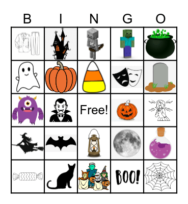 Halloween Bingo Card