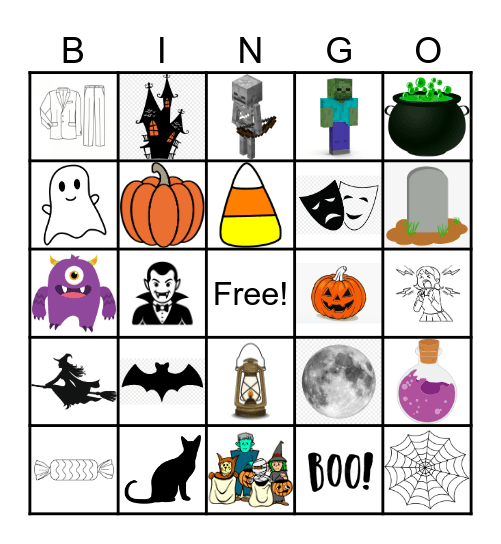 Halloween Bingo Card
