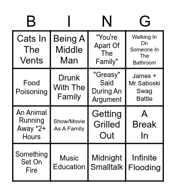 House of Cards Bingo Card