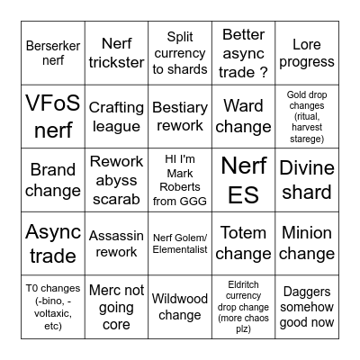 3.27 Bingo Card