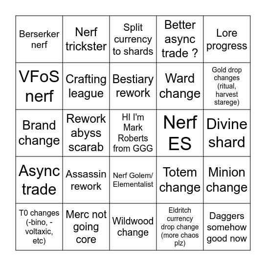 3.27 Bingo Card
