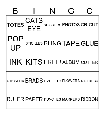 NATIONAL SCRAPBOOK DAY- SISTER`S SCRAPBOOKING Bingo Card