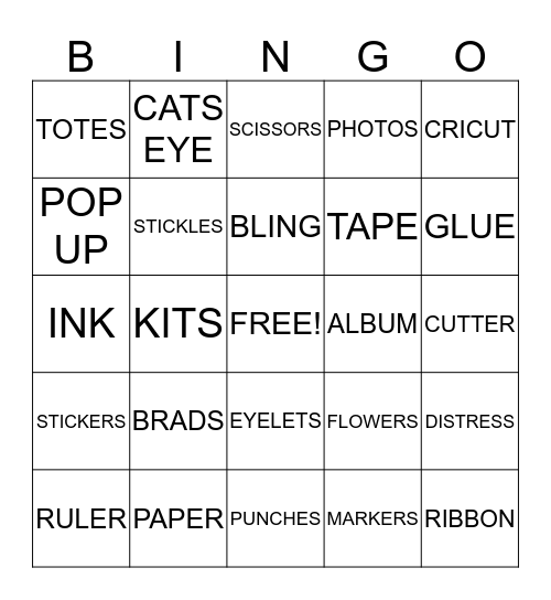 NATIONAL SCRAPBOOK DAY- SISTER`S SCRAPBOOKING Bingo Card