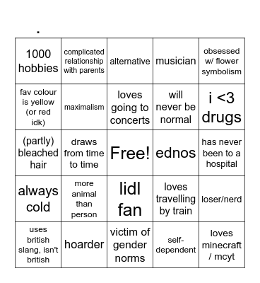 . Bingo Card