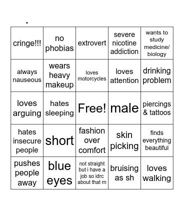 . Bingo Card