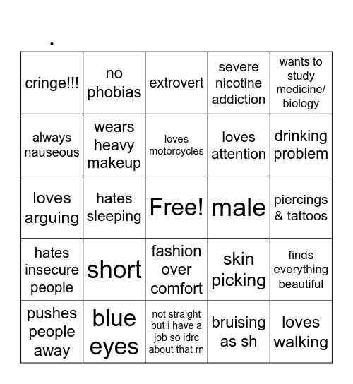 . Bingo Card
