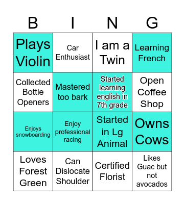 Find the Technician Bingo Card