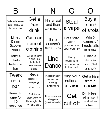 Cowboys Staff Party Bingo Card