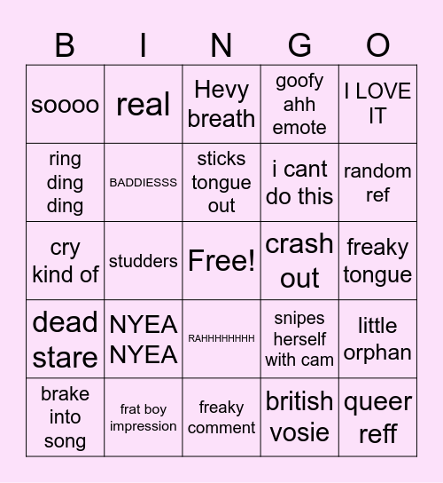 friend bingo! Bingo Card