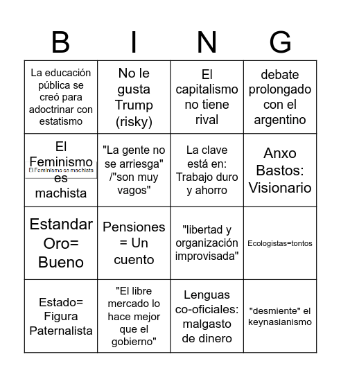 Free Diddy Bingo Card