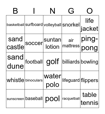 BB9 Unit 2-3 Bingo Card
