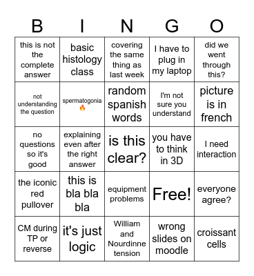 BPR BINGO UPDATED Bingo Card
