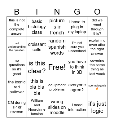 BPR BINGO UPDATED Bingo Card