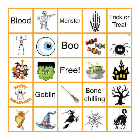 Haunted BINGO Card