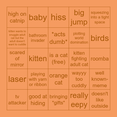 Kitty Bingo Card