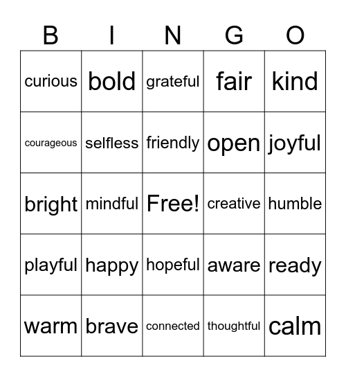 Finding your ... Bingo Card