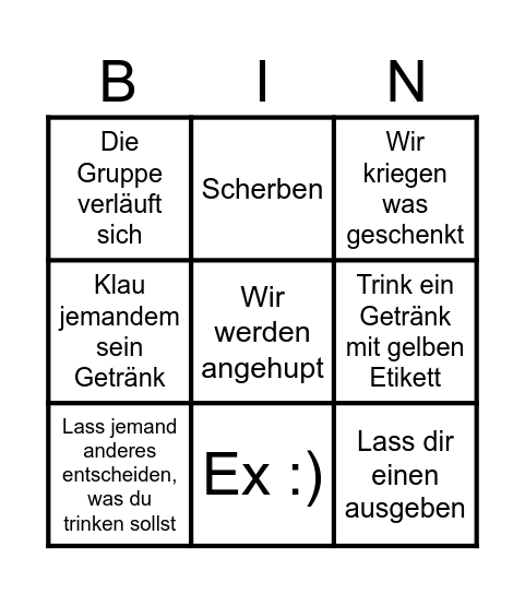 Dulsberger Kiosk Bingo Card