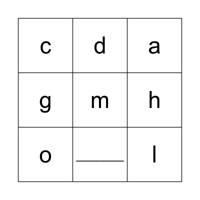 1-11 Sounds Bingo Card