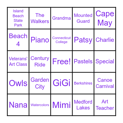 Toni's 90th Birthday Bingo! Bingo Card