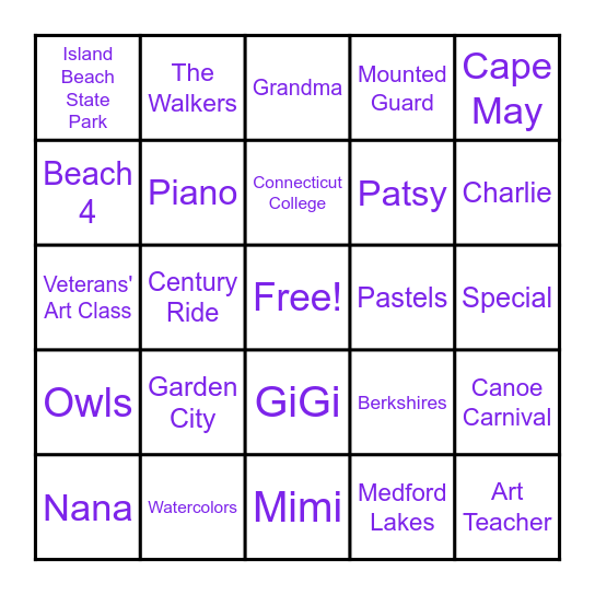 Toni's 90th Birthday Bingo! Bingo Card