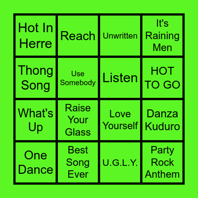 Bop Bingo 2 (October) Bingo Card