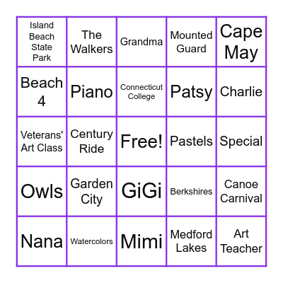 Toni’s 90th birthday Bingo! Bingo Card