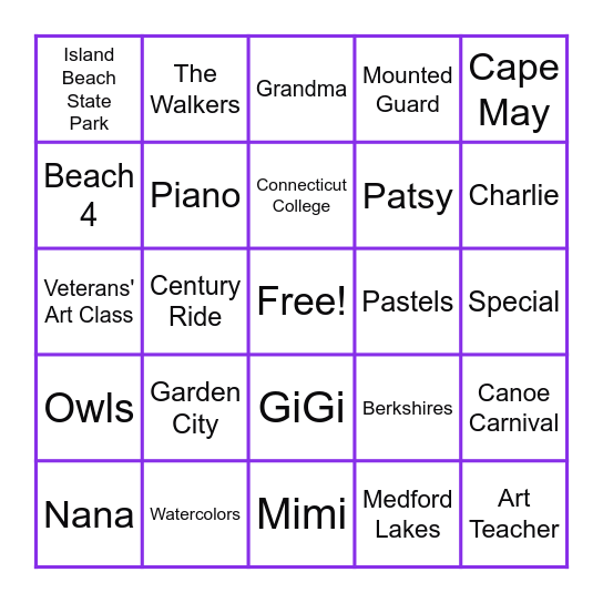 Toni’s 90th birthday Bingo! Bingo Card