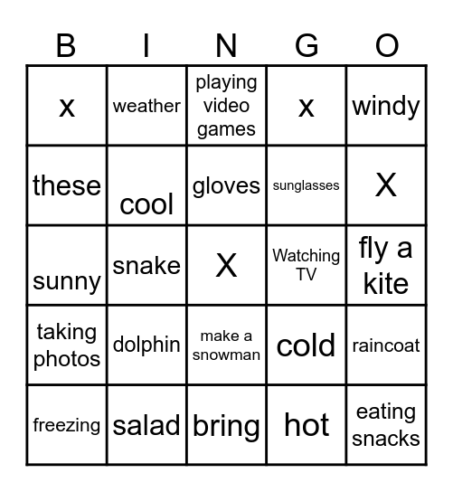 BINGO UNIT 1-3 (4ISS) Bingo Card