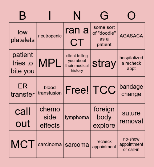Bingo #2 Bingo Card
