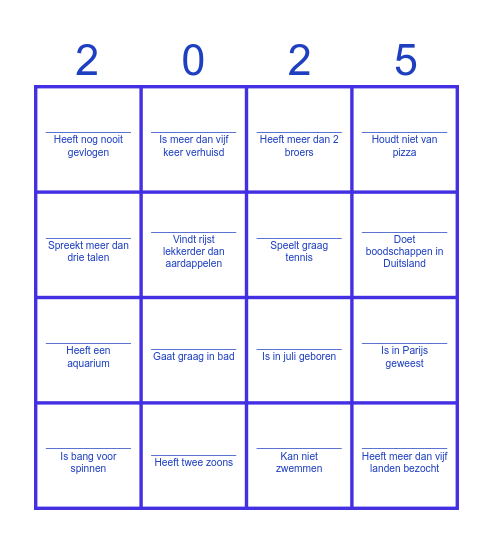 Sursum Corda Bingo Card