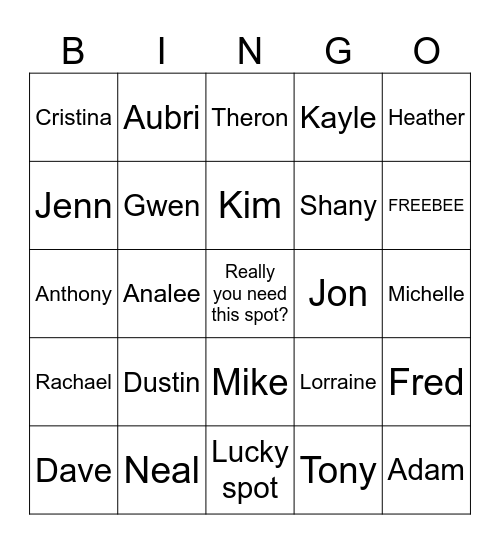 FUN FACT BINGO BLAST Bingo Card