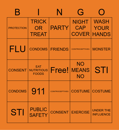 SPOOKY SEASON BINGO BANAZA Bingo Card