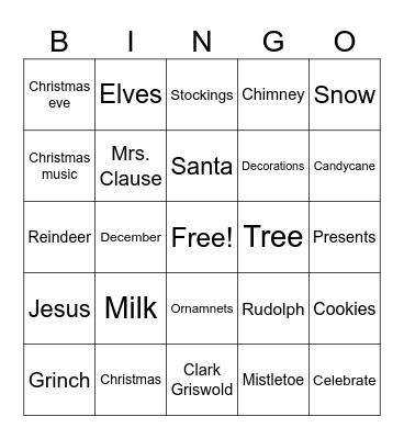 Jordans Christmas extravaganza Bingo Card