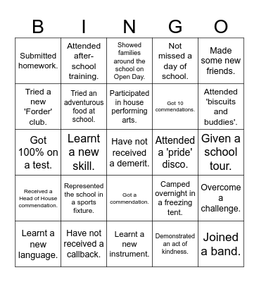 Bingo Card
