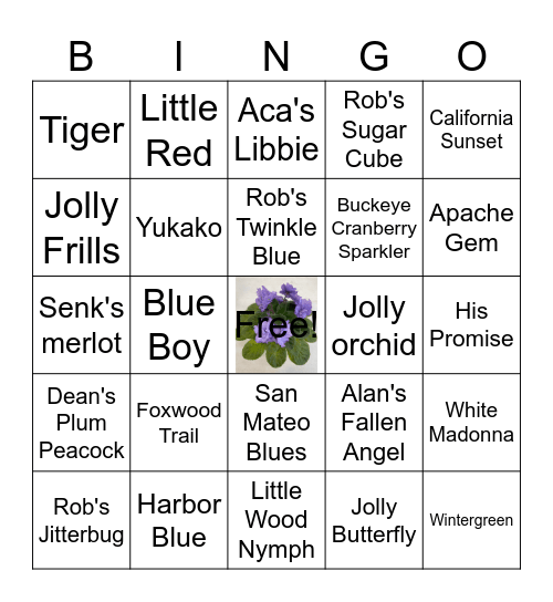 LEAF BINGO Card